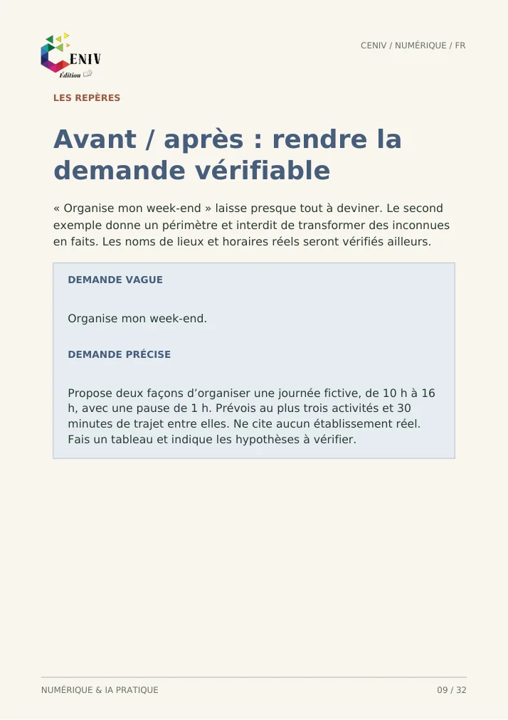 Bien débuter avec l’IA au quotidien — Méthode / Method