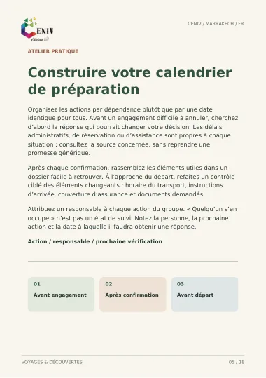 Préparer mon départ pour Marrakech — Méthode / Method