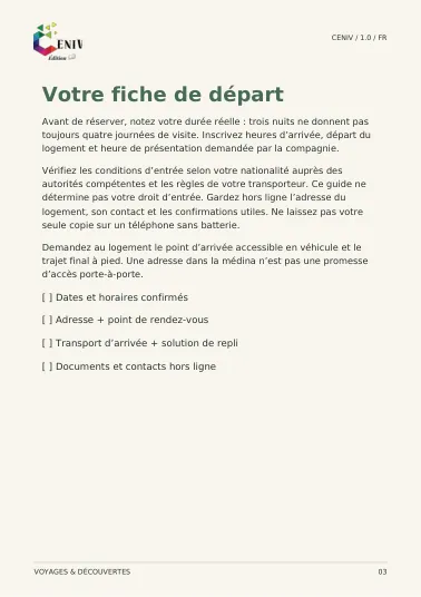 Mon premier séjour à Marrakech — Méthode / Method